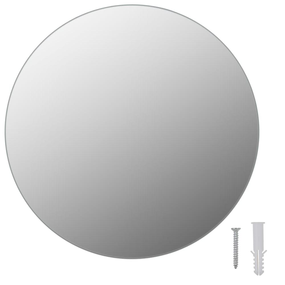 vidaXL Frameless Mirror Round 11.8" Glass, 283653