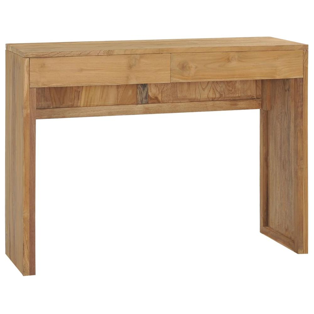 vidaXL Console Table 39.4"x13.8"x29.5" Solid Teak Wood, 288842