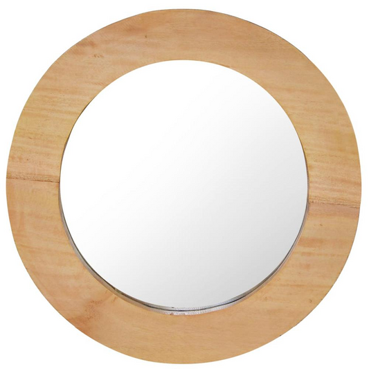 vidaXL Wall Mirror 15.7" Teak Round, 288805