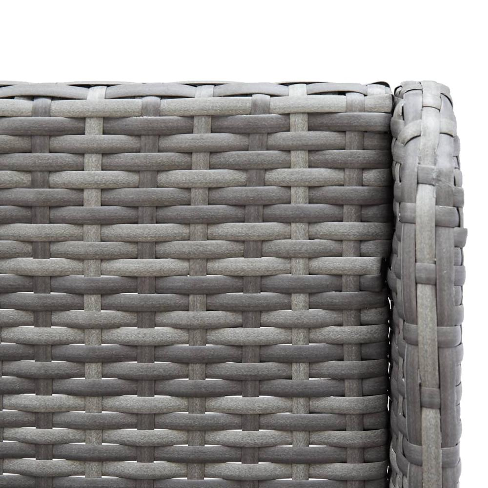 vidaXL Garden Corner Sofas 2 pcs Poly Rattan Gray, 310223