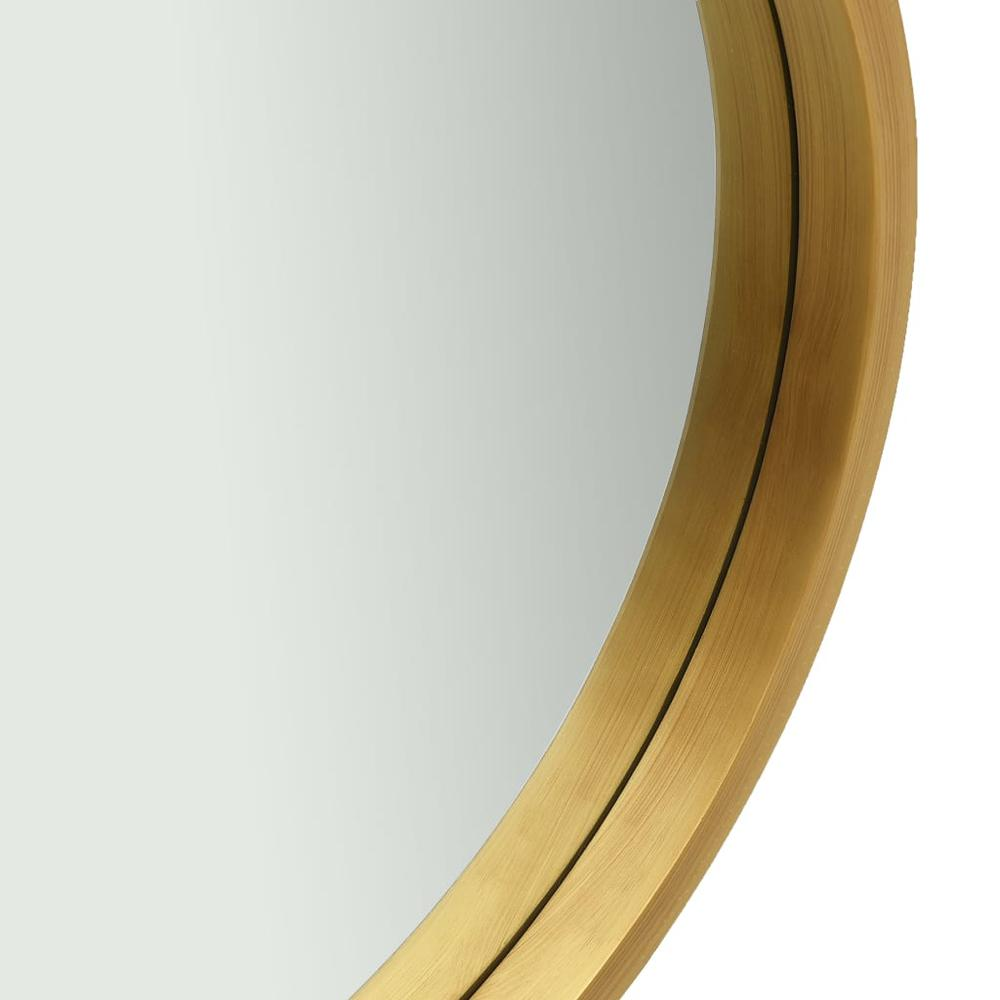 vidaXL Wall Mirror with Strap 23.6" Gold, 320369