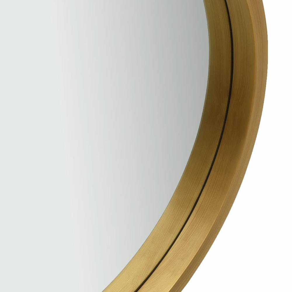 vidaXL Wall Mirror with Strap 16.7" Gold, 320365