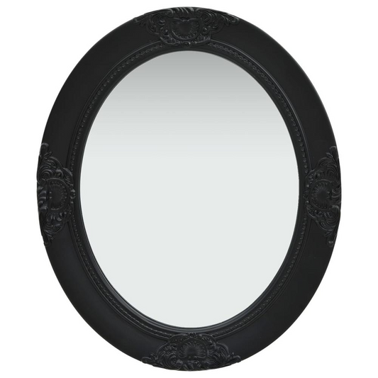 vidaXL Wall Mirror Baroque Style 19.7"x23.6" Black, 320351