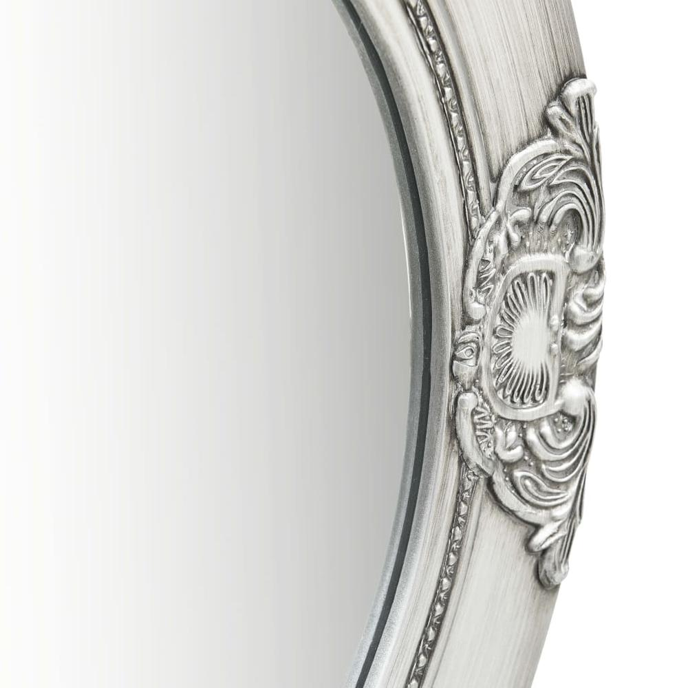 vidaXL Wall Mirror Baroque Style 19.7" Silver, 320346