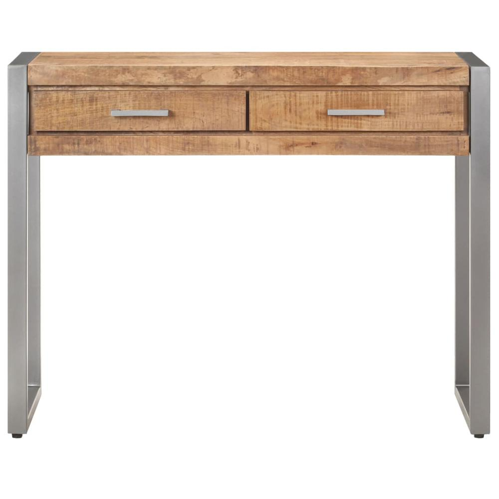 vidaXL Console Table 37.4"x13.8"x29.5" Solid Mango Wood 3490