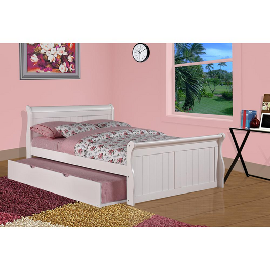 Full Sleigh Bed W/Twin Trundle Bed