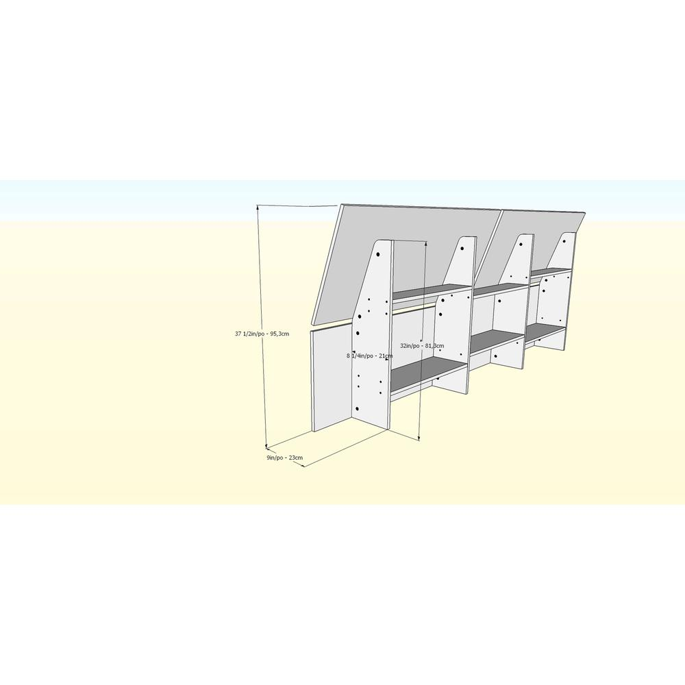 Scenario 2 Piece Queen Size Bedroom Set, Bark Grey and White