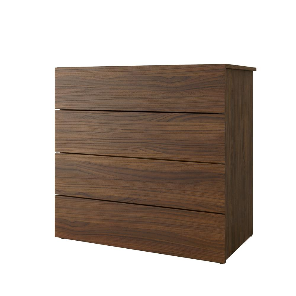 Graham 4 Piece Full Size Bedroom Set, Walnut