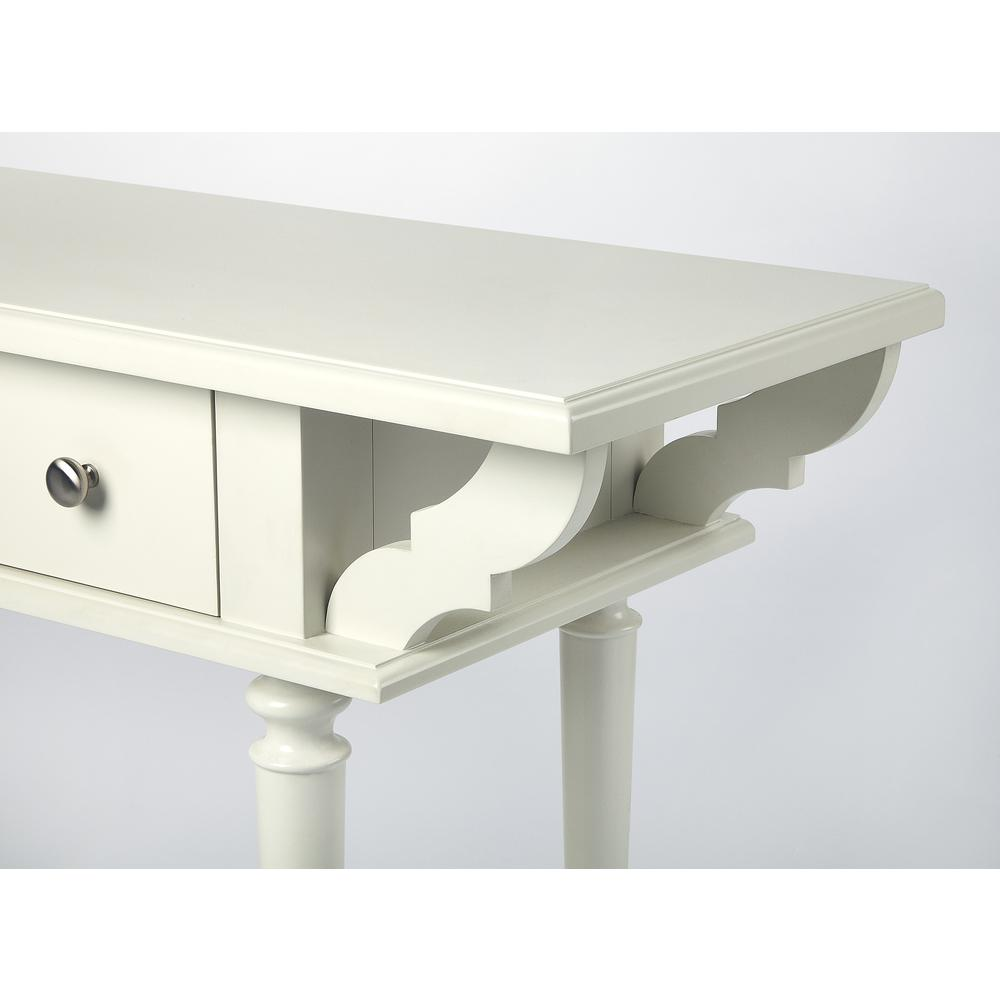 Talia White Console Table