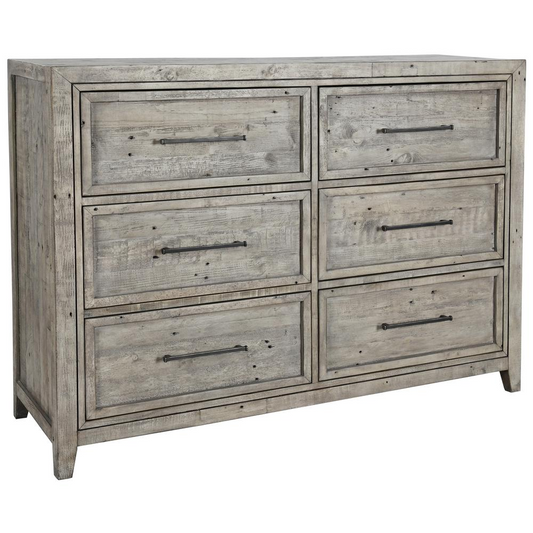 Ridge Reclaimed Pine 6 Drawer Dresser