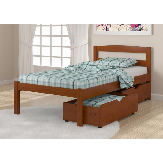 Twin Econo Bed W/Dual Under Bed Drawers