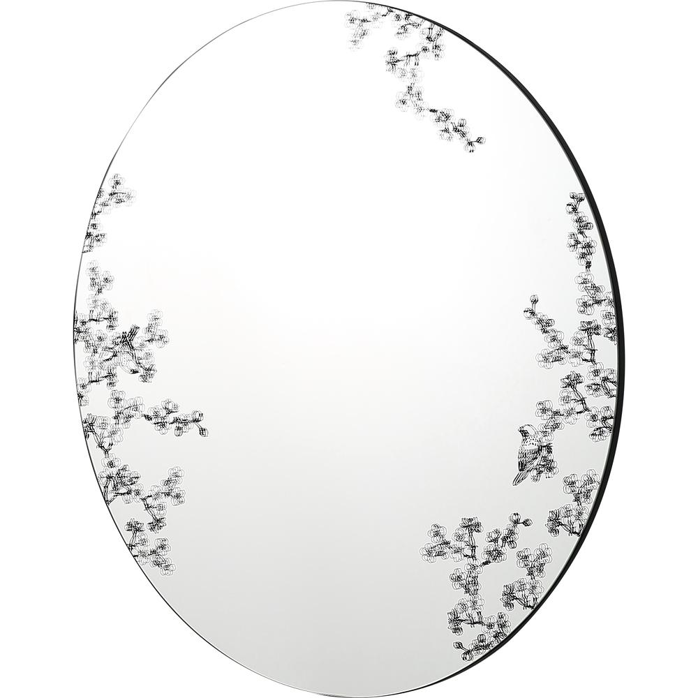 Floral Silk Wall Mirror I