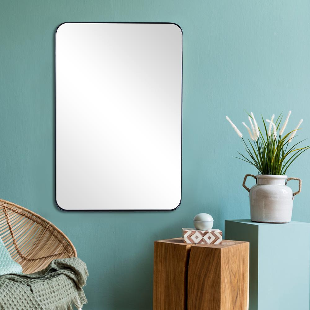 Rectangular Deep Metal Frame Mirror