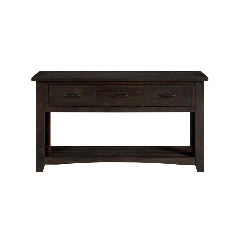 Martin Svensson Home Rustic Collection Sofa - Console Table, Espresso