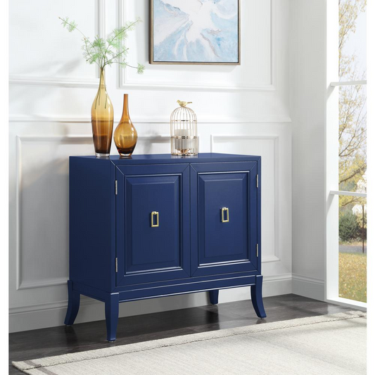 ACME Clem Console Table, Blue Finish