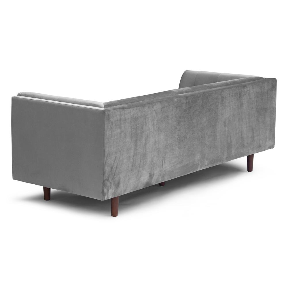 Cecily Sofa, Platinum Velvet