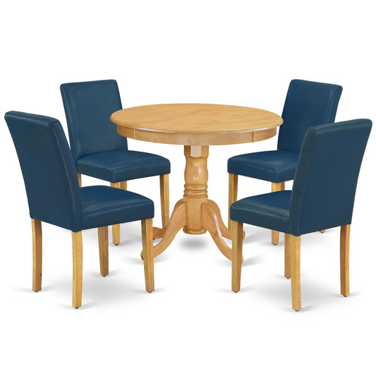 Dining Room Set Oak, ANAB5-OAK-55