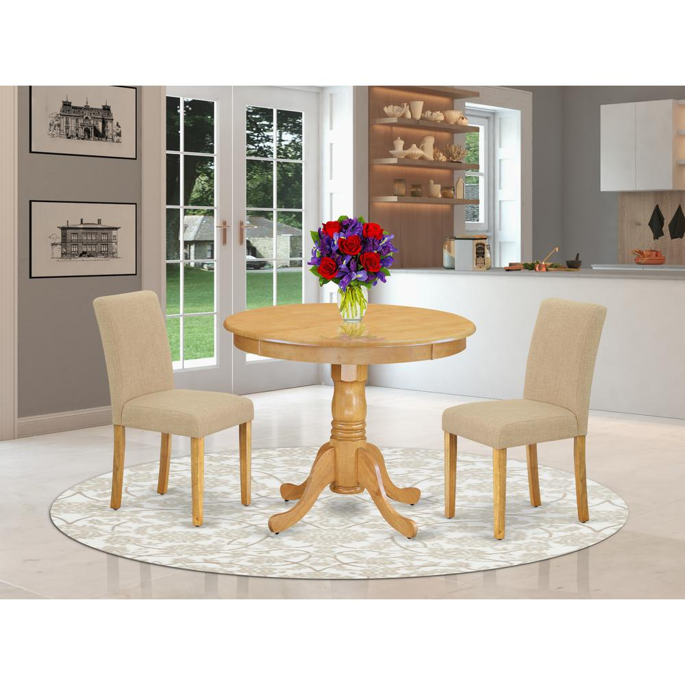 Dining Room Set Oak, ANAB3-OAK-04