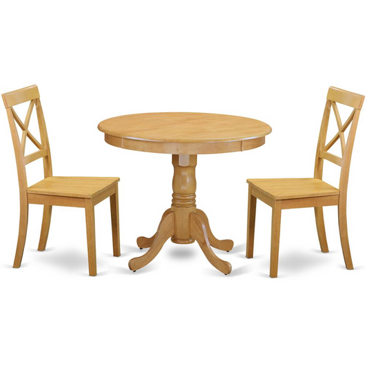 Dining Room Set Oak, ANBO3-OAK-W