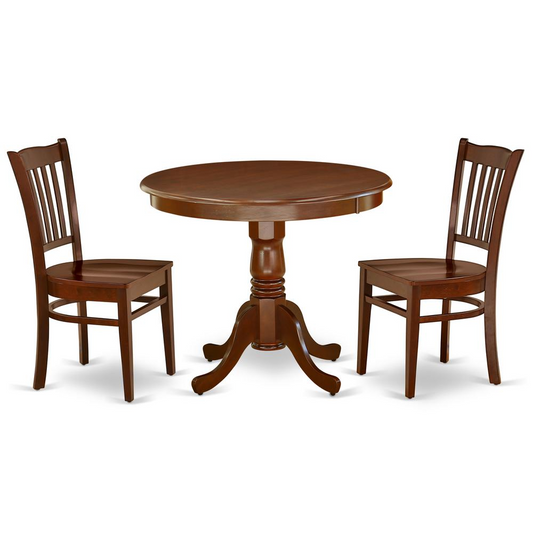 Dining Room Set Mahogany, ANGR3-MAH-W