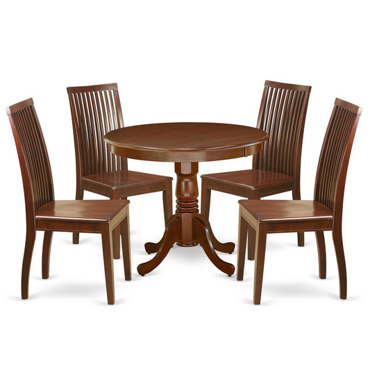 Dining Room Set Mahogany, ANIP5-MAH-W