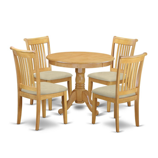 Dining Room Set Oak, ANPO5-OAK-C