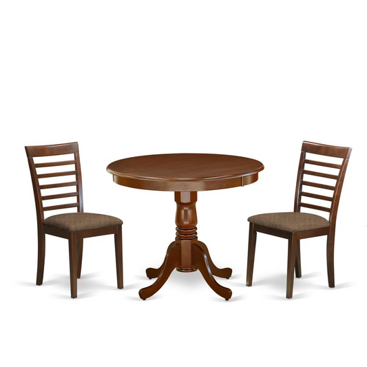 Dining Room Set Mahogany, ANML3-MAH-C