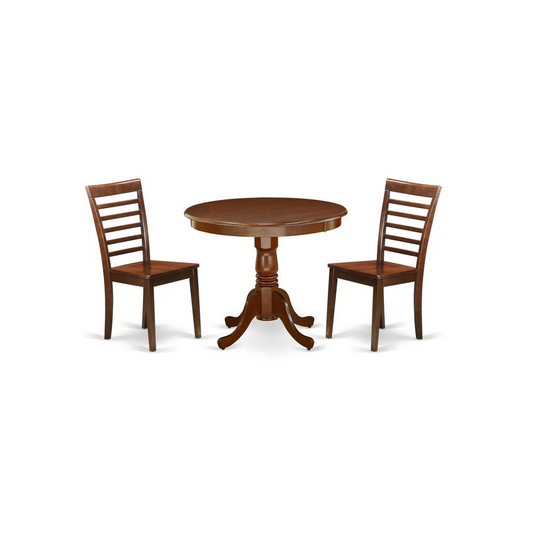 Dining Room Set Mahogany, ANML3-MAH-W