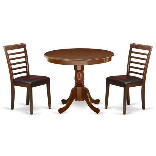 Dining Room Set Mahogany, ANML3-MAH-LC