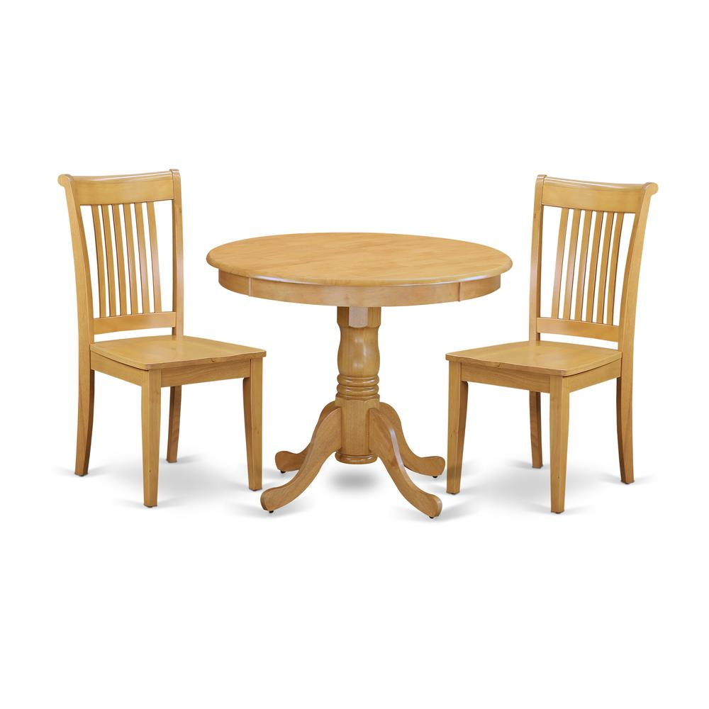 Dining Room Set Oak, ANPO3-OAK-W