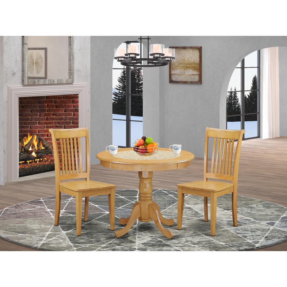 Dining Room Set Oak, ANPO3-OAK-W