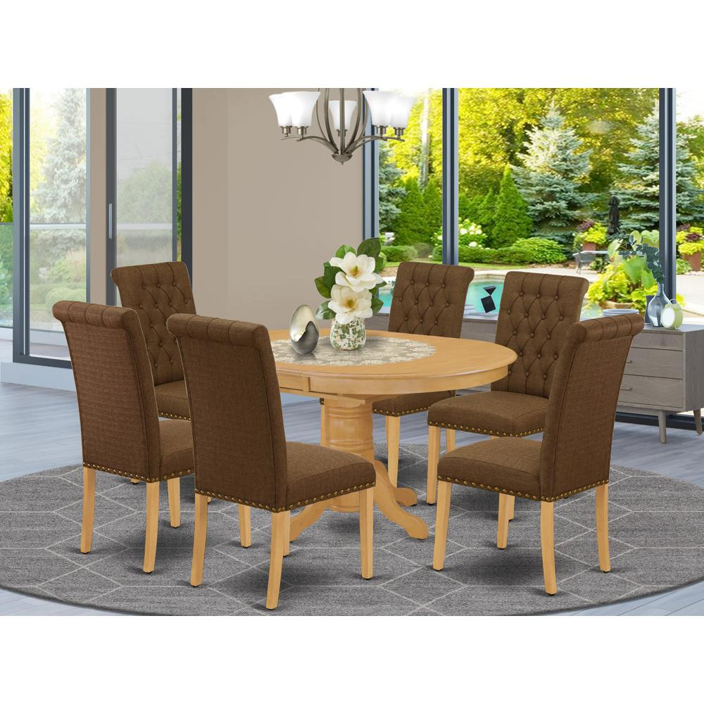 Dining Room Set Oak, AVBR7-OAK-18