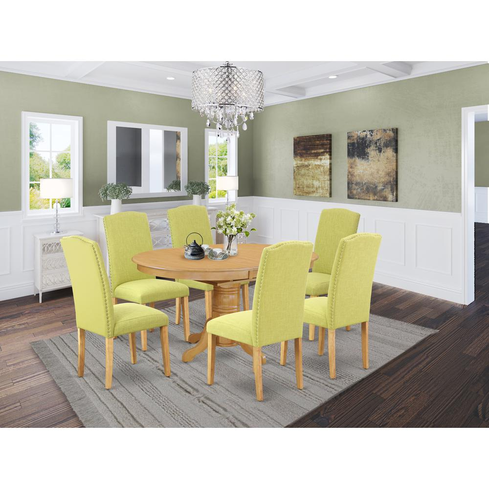 Dining Room Set Oak, AVEN7-OAK-07