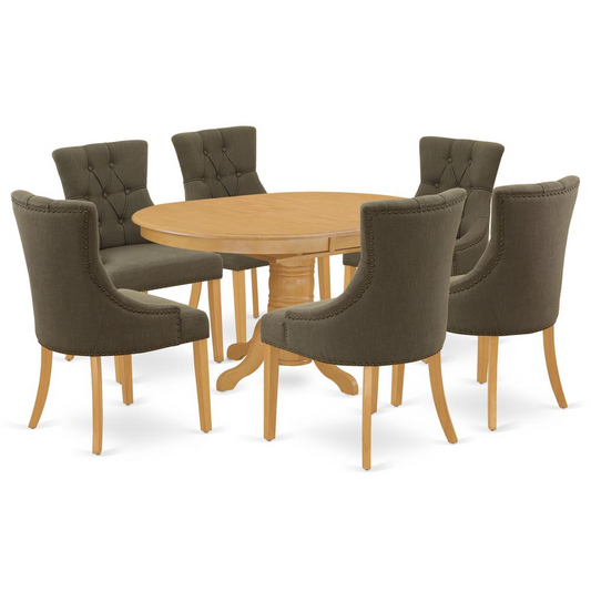 Dining Room Set Oak, AVFR7-OAK-20