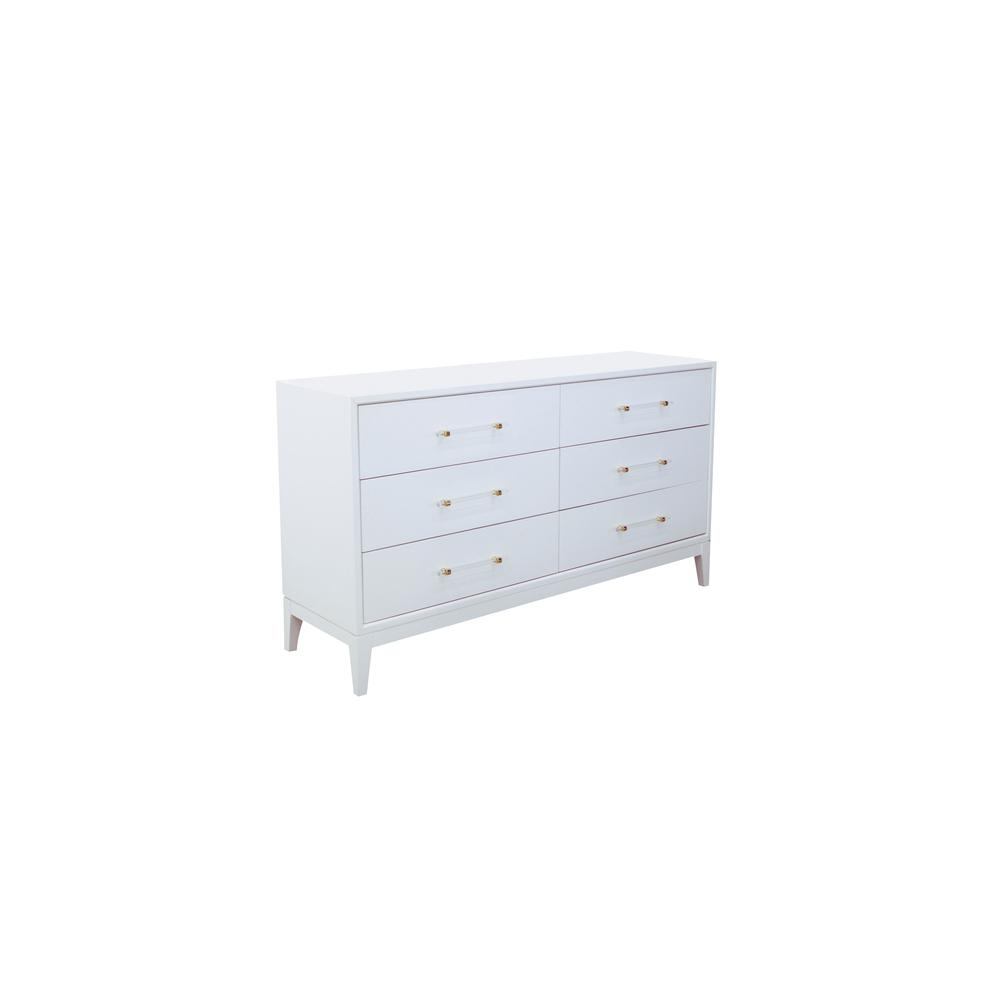 Orbis White Lacquer Dresser