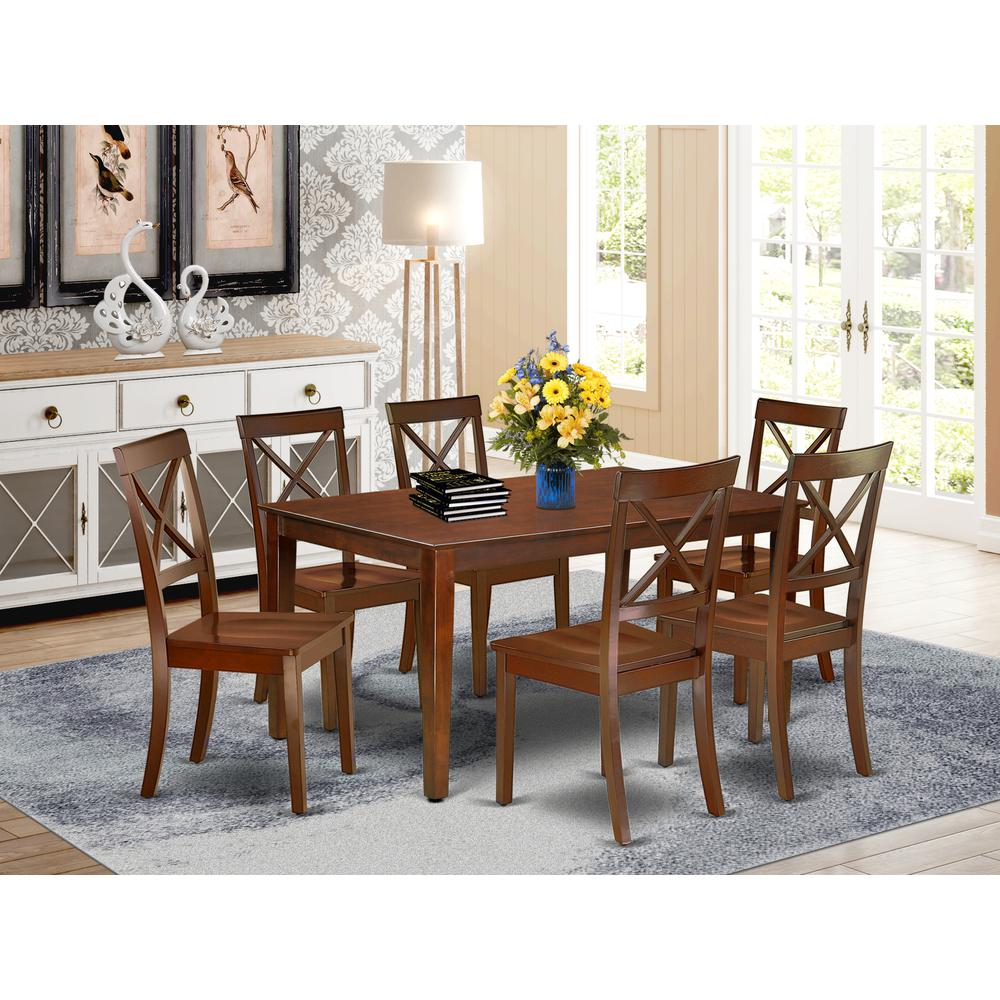 Dining Room Set Mahogany, CABO7-MAH-W