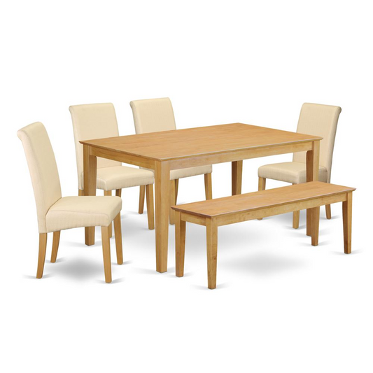 Dining Room Set Oak, CABA6-OAK-02