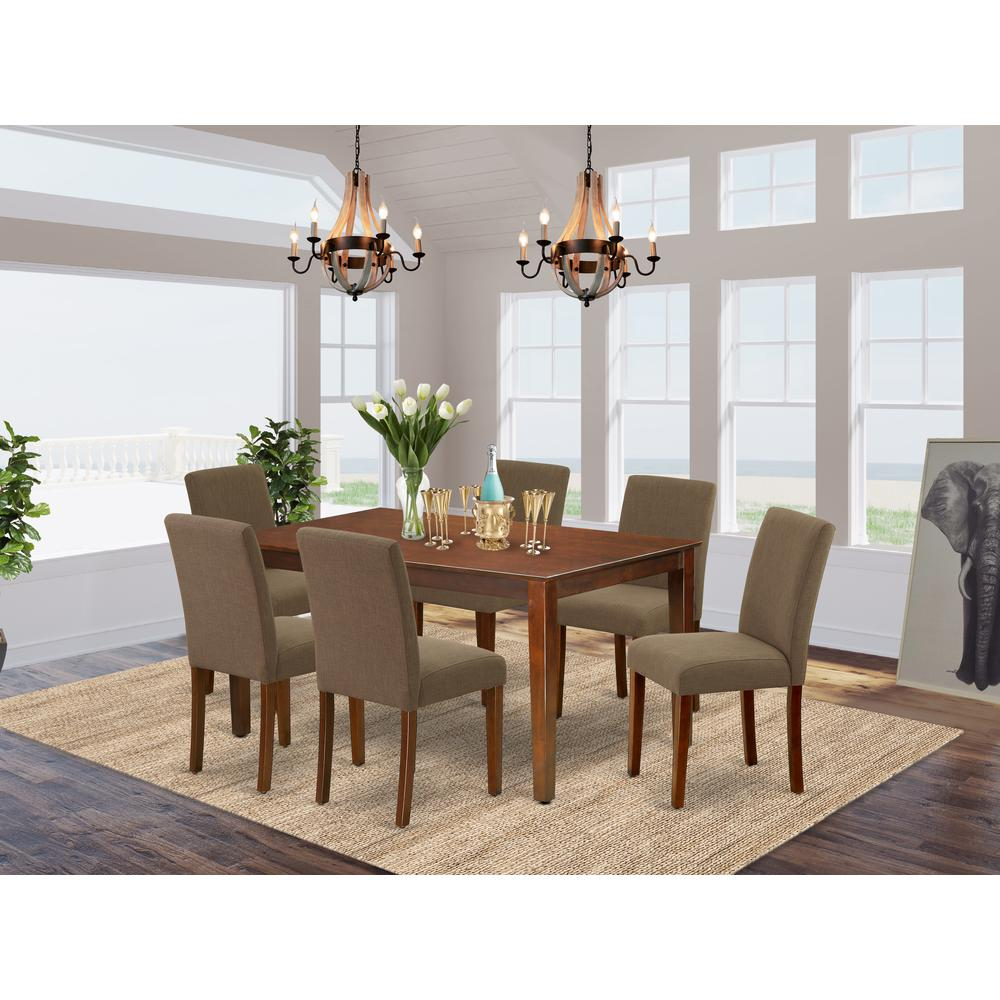 Dining Room Set Mahogany, CAAB7-MAH-18