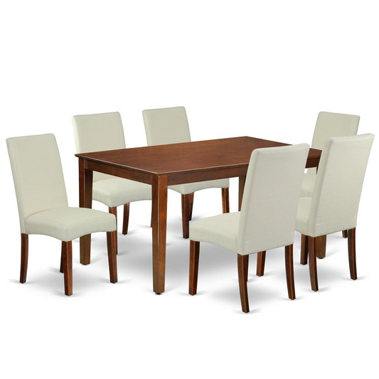 Dining Room Set Mahogany, CADR7-MAH-01