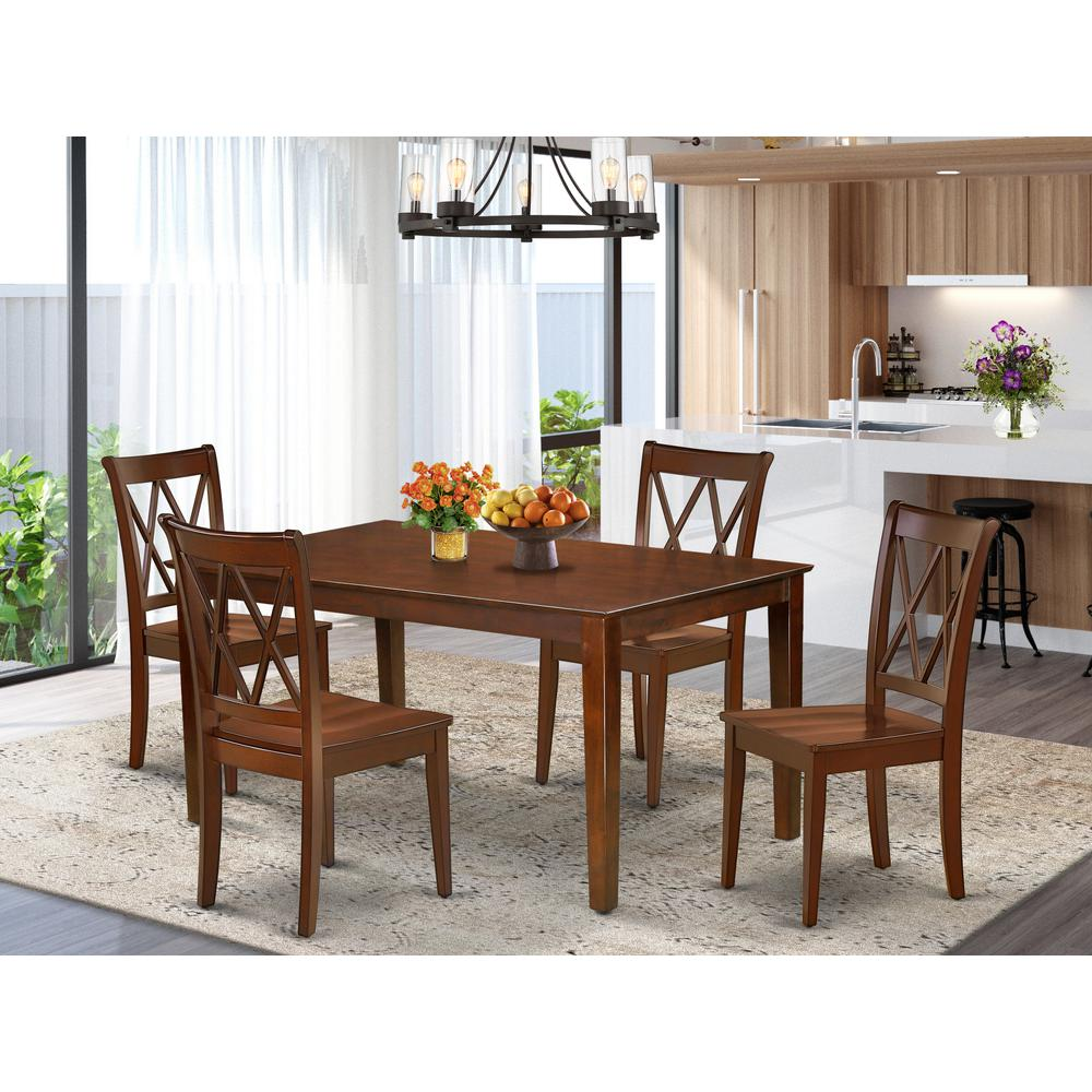 Dining Room Set Mahogany, CACL5-MAH-W