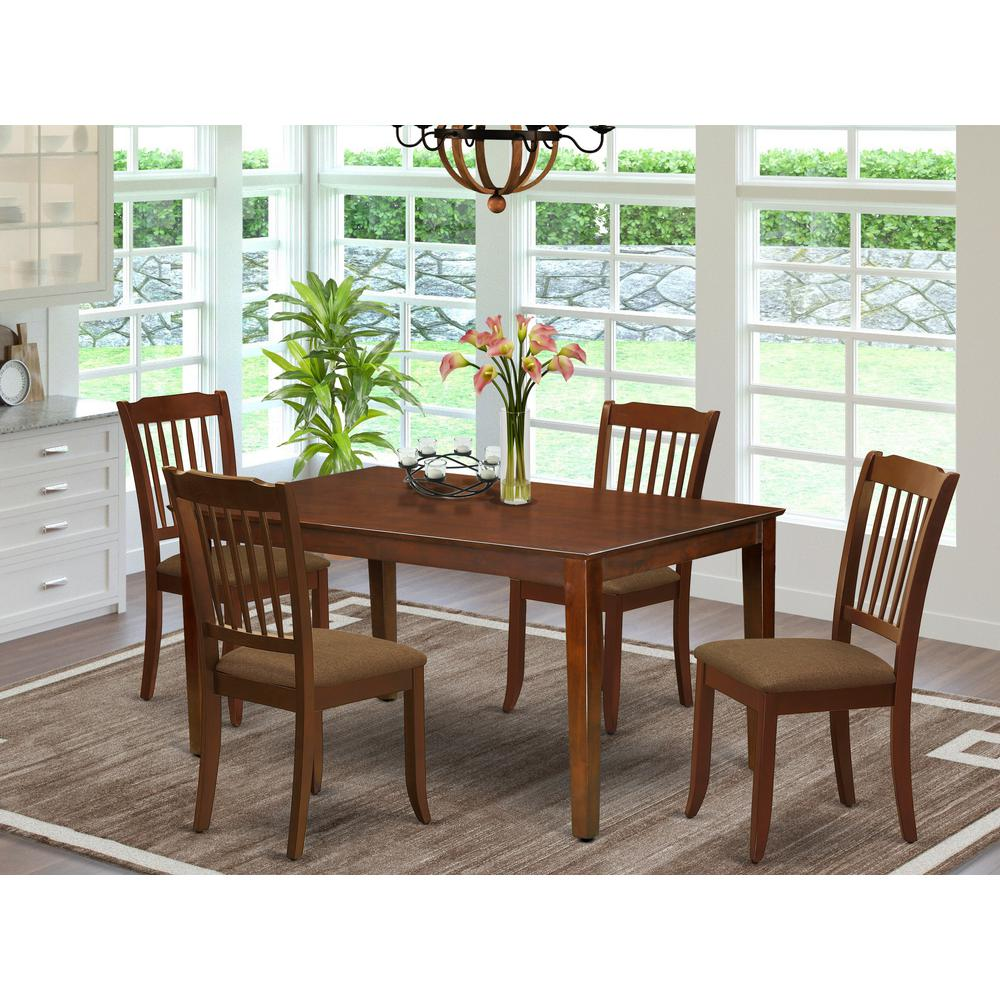 Dining Room Set Mahogany, CADA5-MAH-C