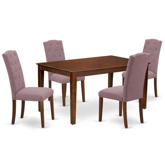 Dining Room Set Mahogany, CACE5-MAH-10