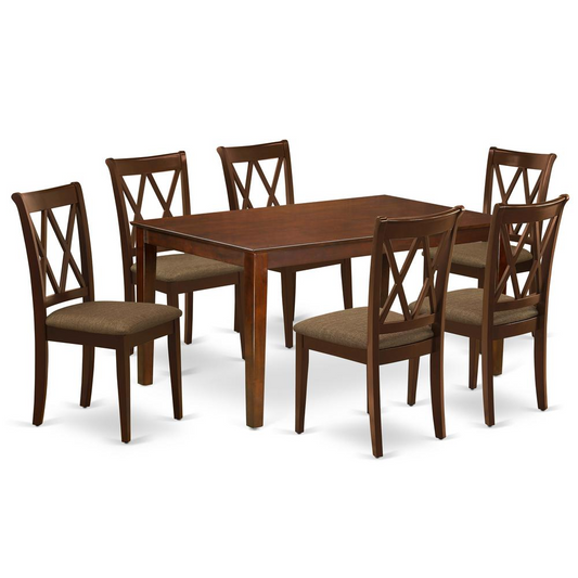 Dining Room Set Mahogany, CACL7-MAH-C