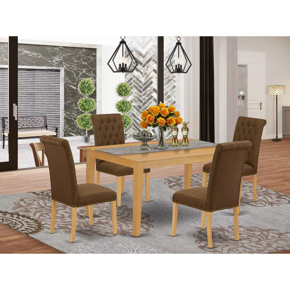 Dining Room Set Oak, CABR5-OAK-18