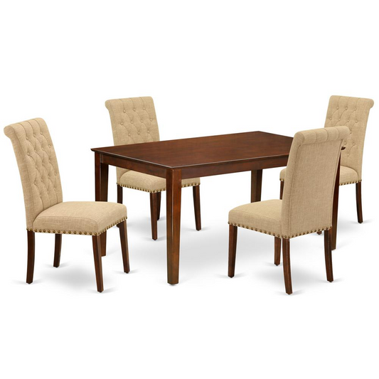 Dining Room Set Mahogany, CABR5-MAH-04