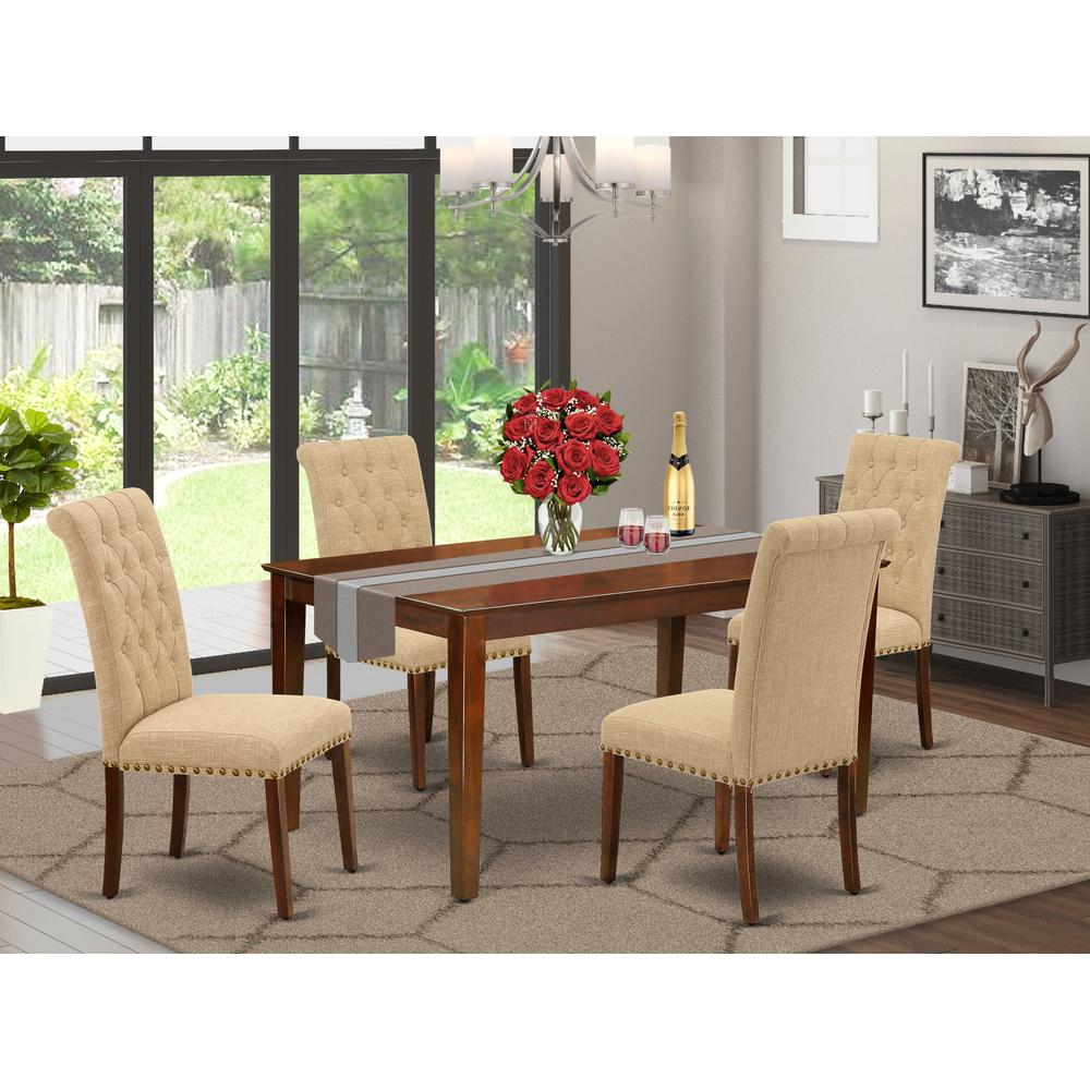 Dining Room Set Mahogany, CABR5-MAH-04