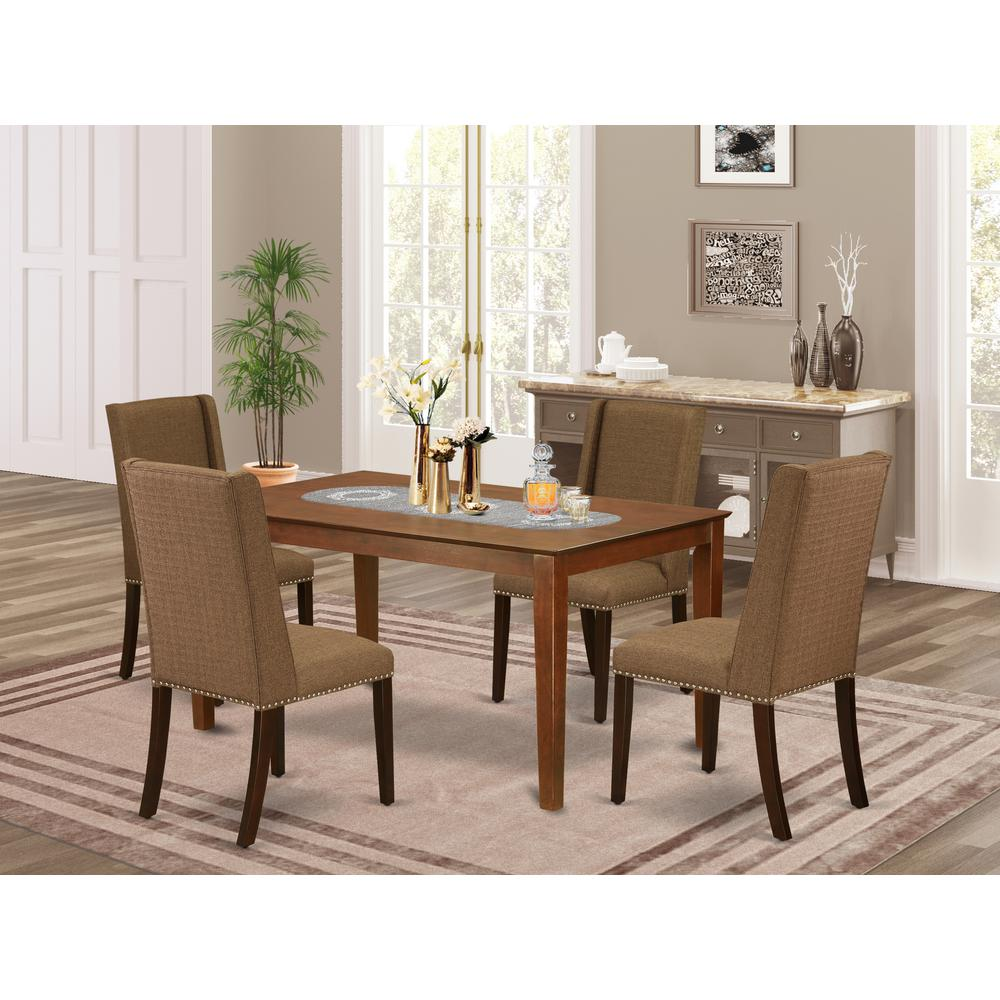 Dining Room Set Mahogany, CAFL5-MAH-18