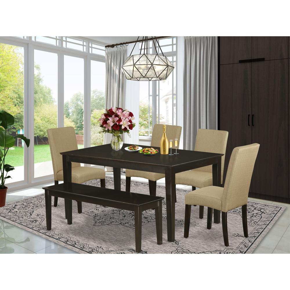 Dining Room Set Cappuccino, CADR6-CAP-03