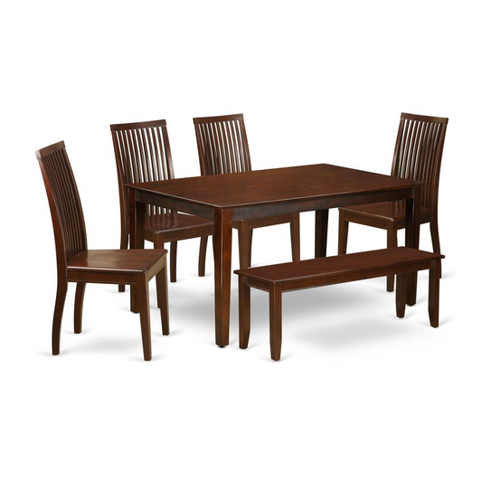 Dining Room Set Mahogany, CAIP6-MAH-W