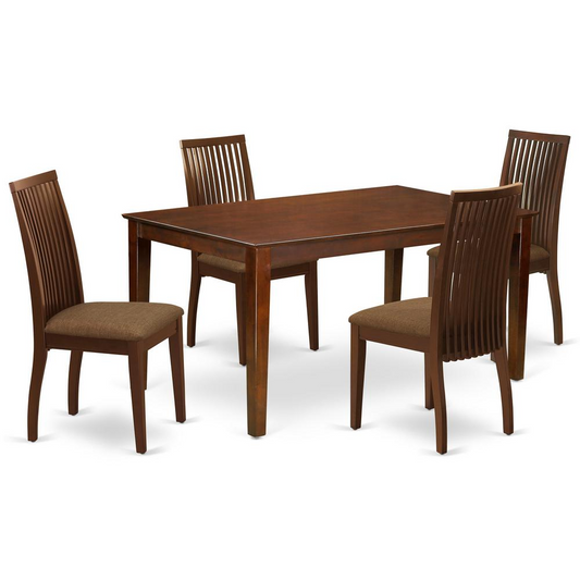 Dining Room Set Mahogany, CAIP5-MAH-C